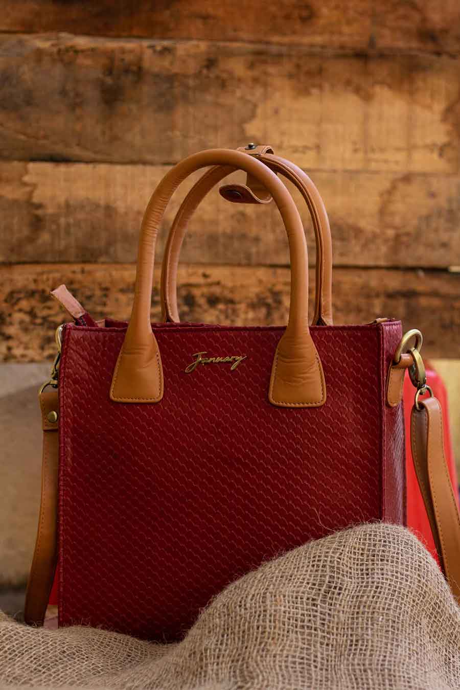 Red Amour Satchel Bag