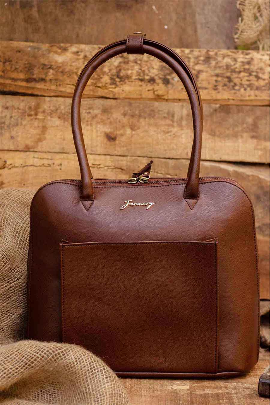 Brown Classic Satchel Bag