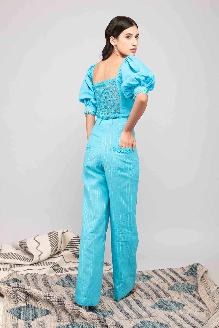 Solid Blue Co-Ord Set