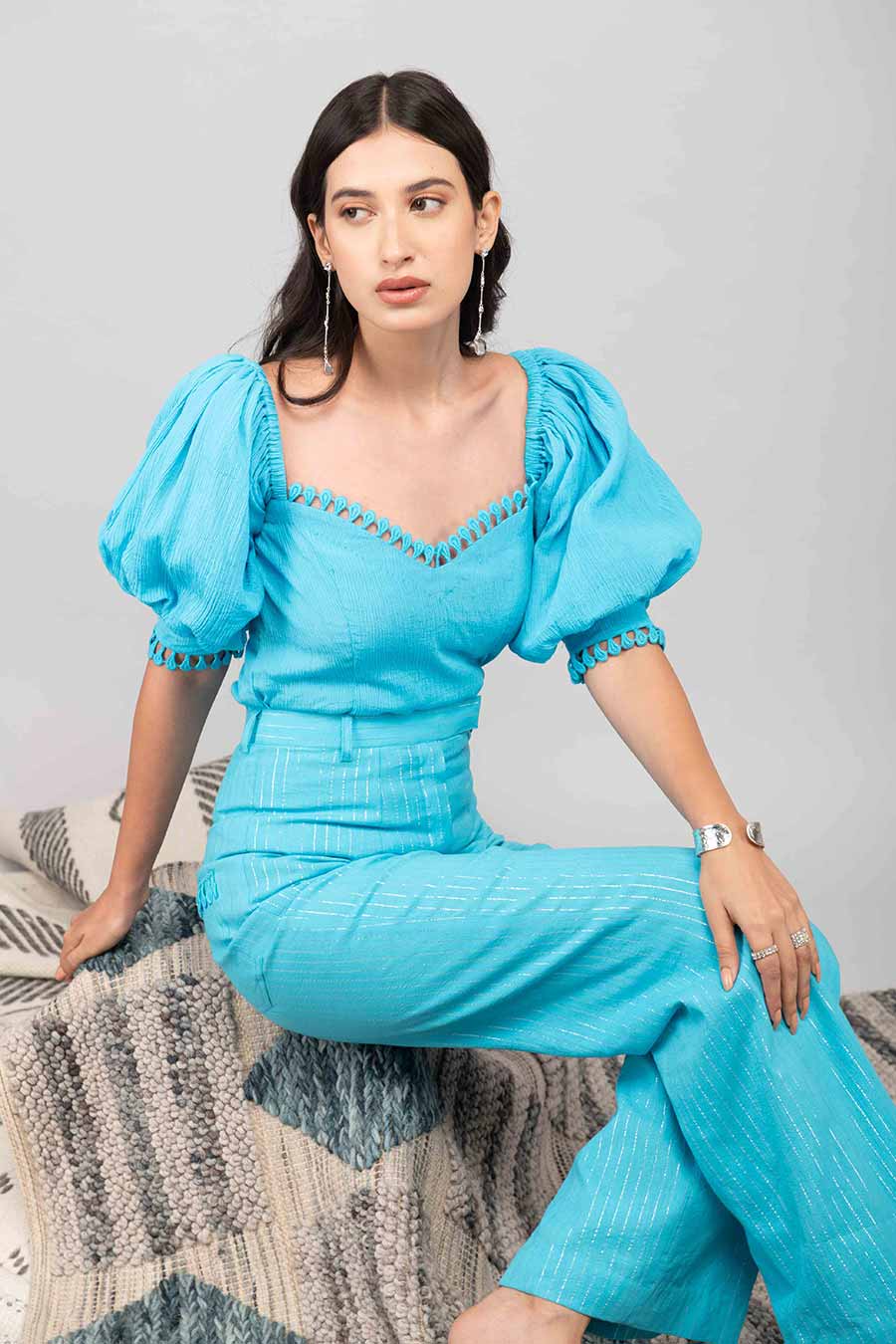 Solid Blue Co-Ord Set