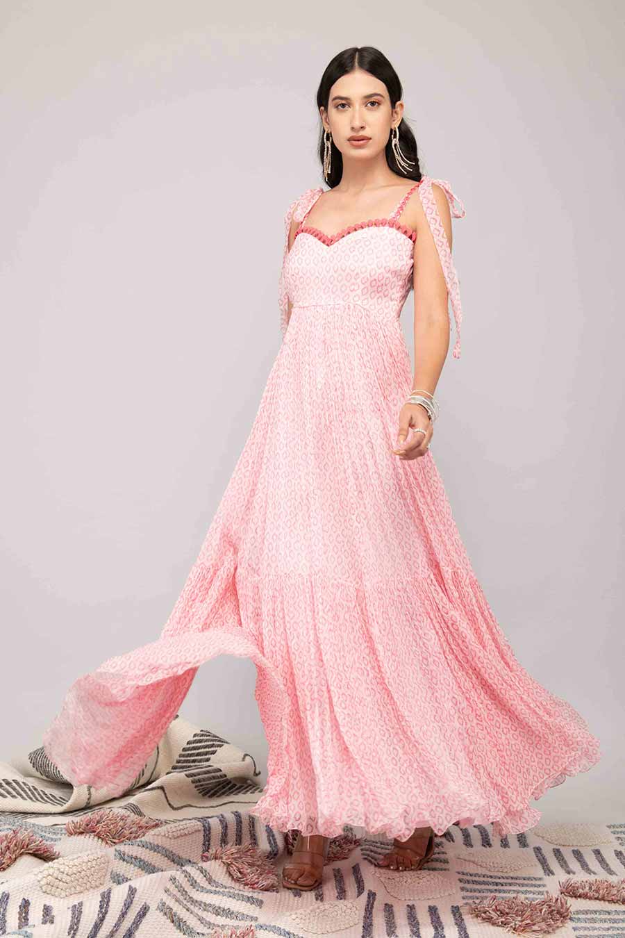 Pink Printed Dress