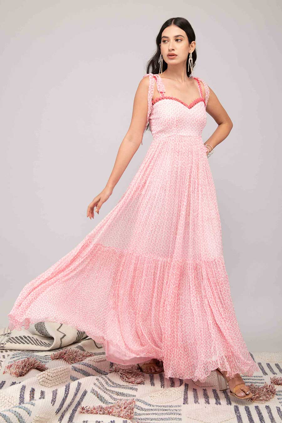 Pink Printed Dress