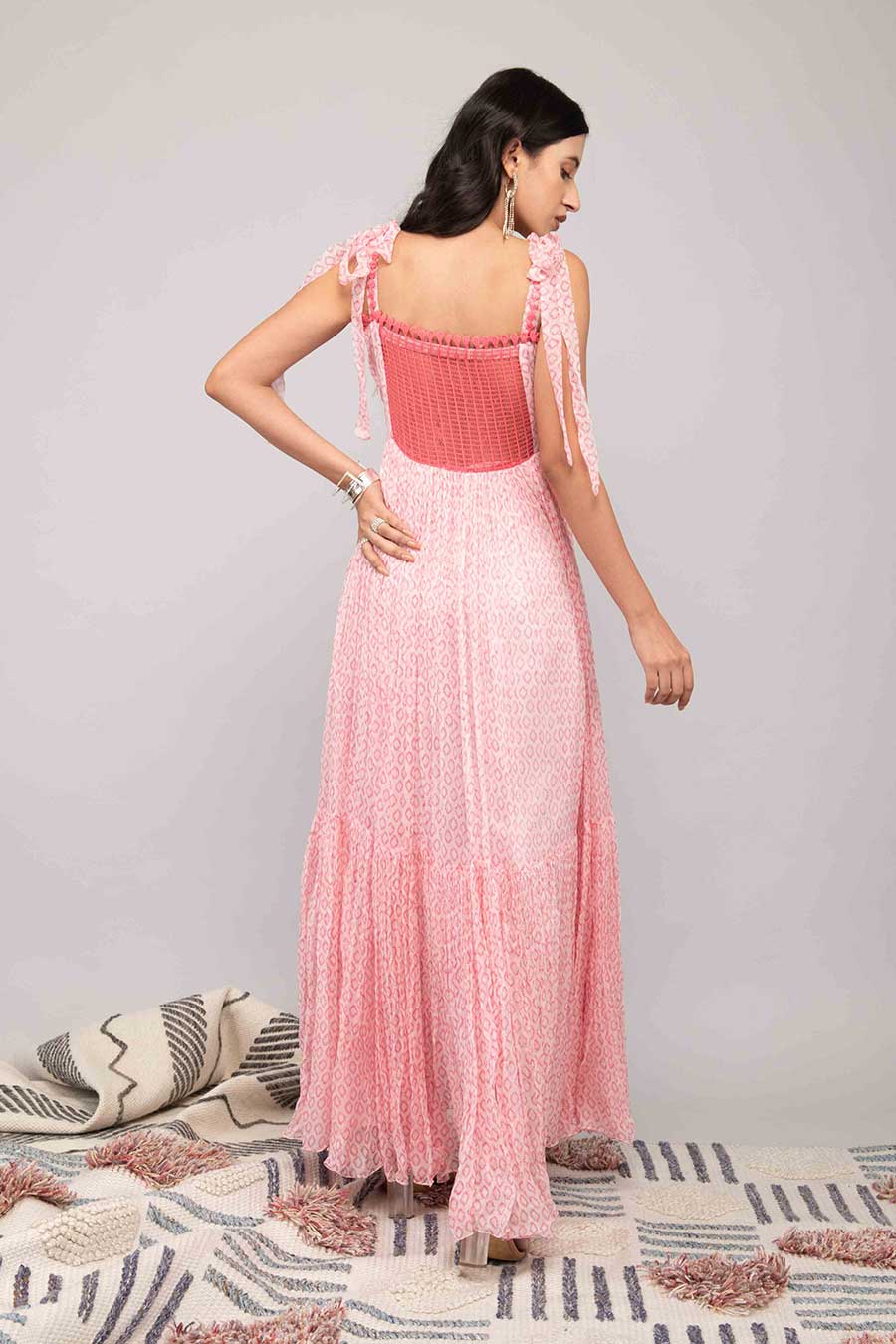 Pink Printed Dress