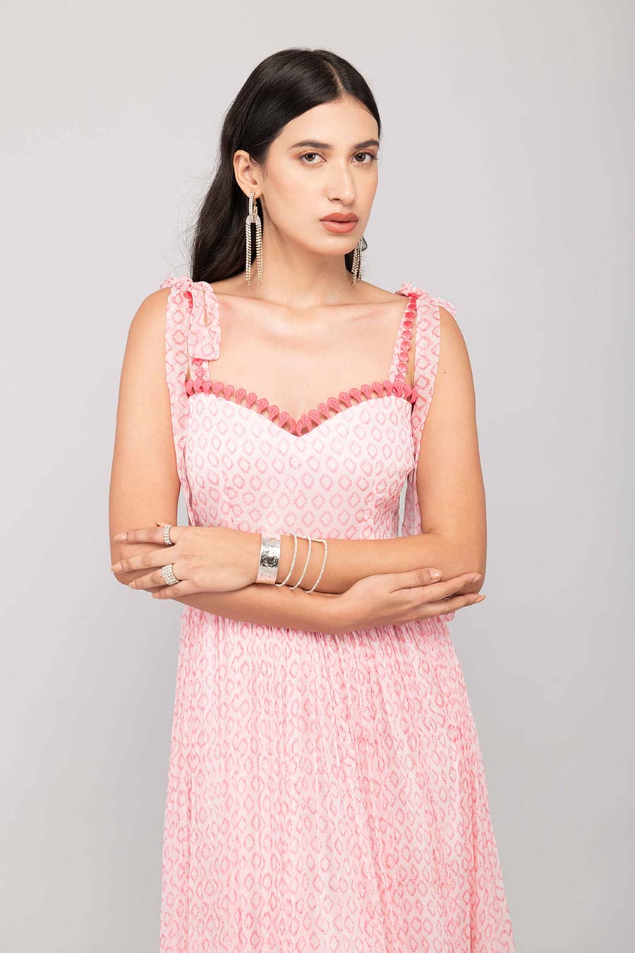 Pink Printed Dress
