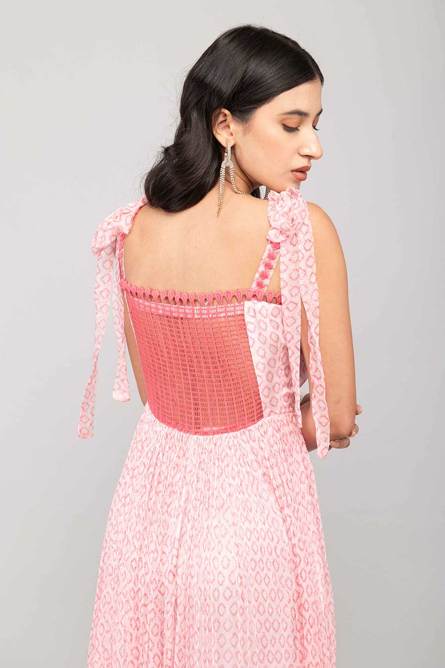 Pink Printed Dress