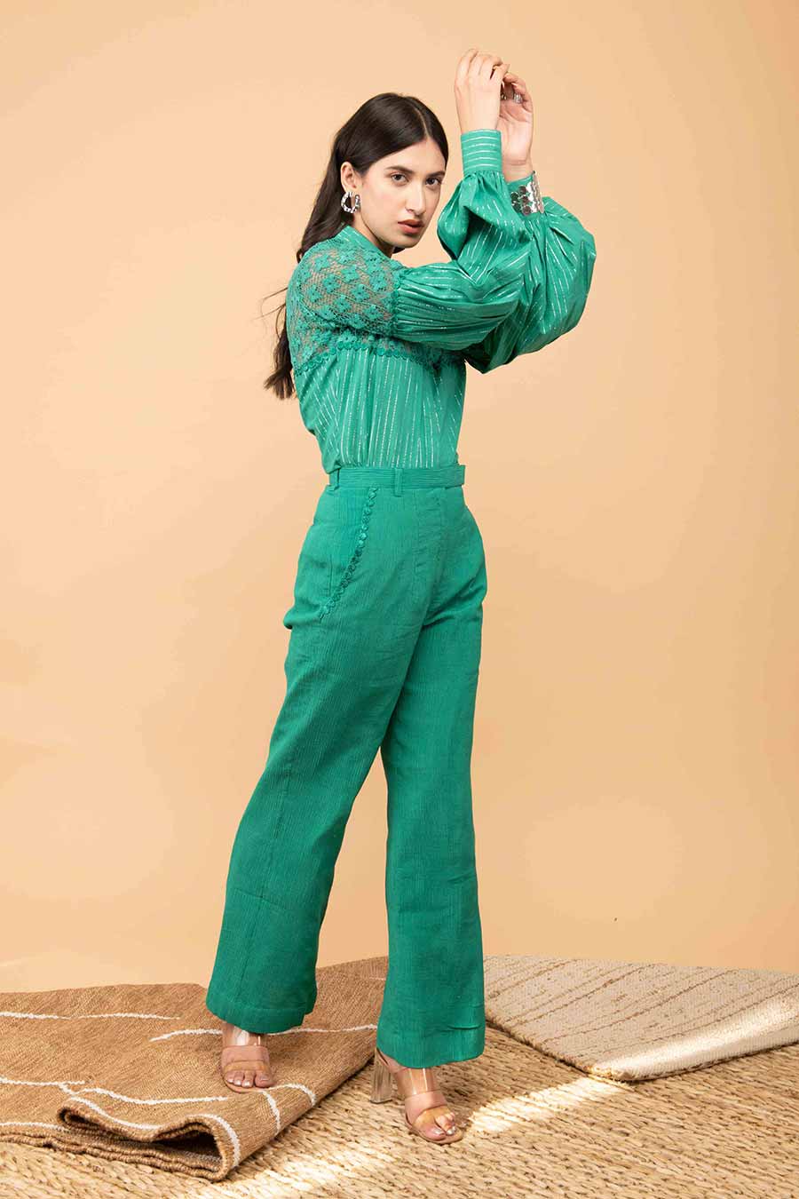 Green Crochet Co-Ord Set