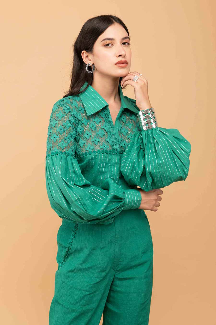 Green Crochet Co-Ord Set