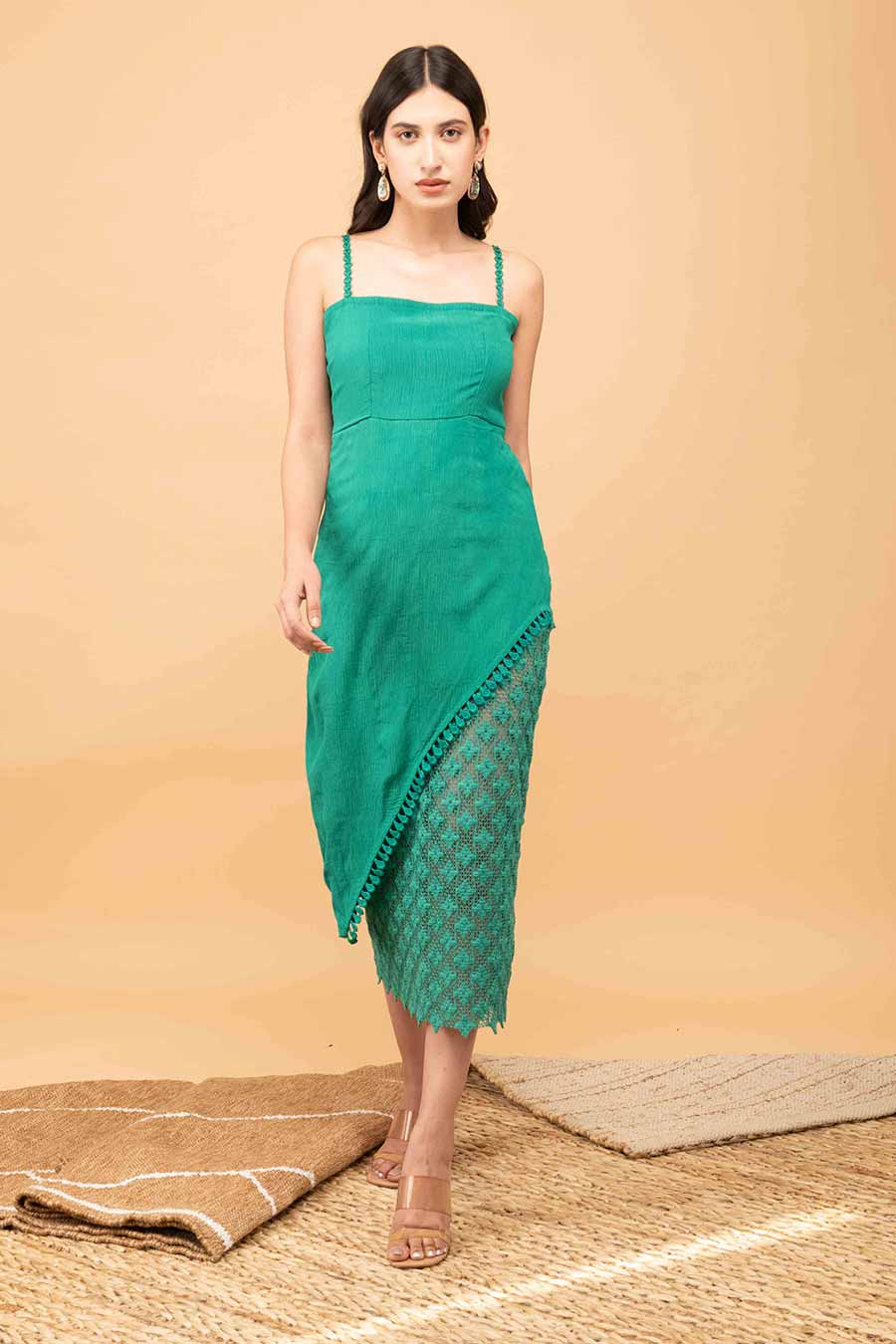 Green Crochet Dress