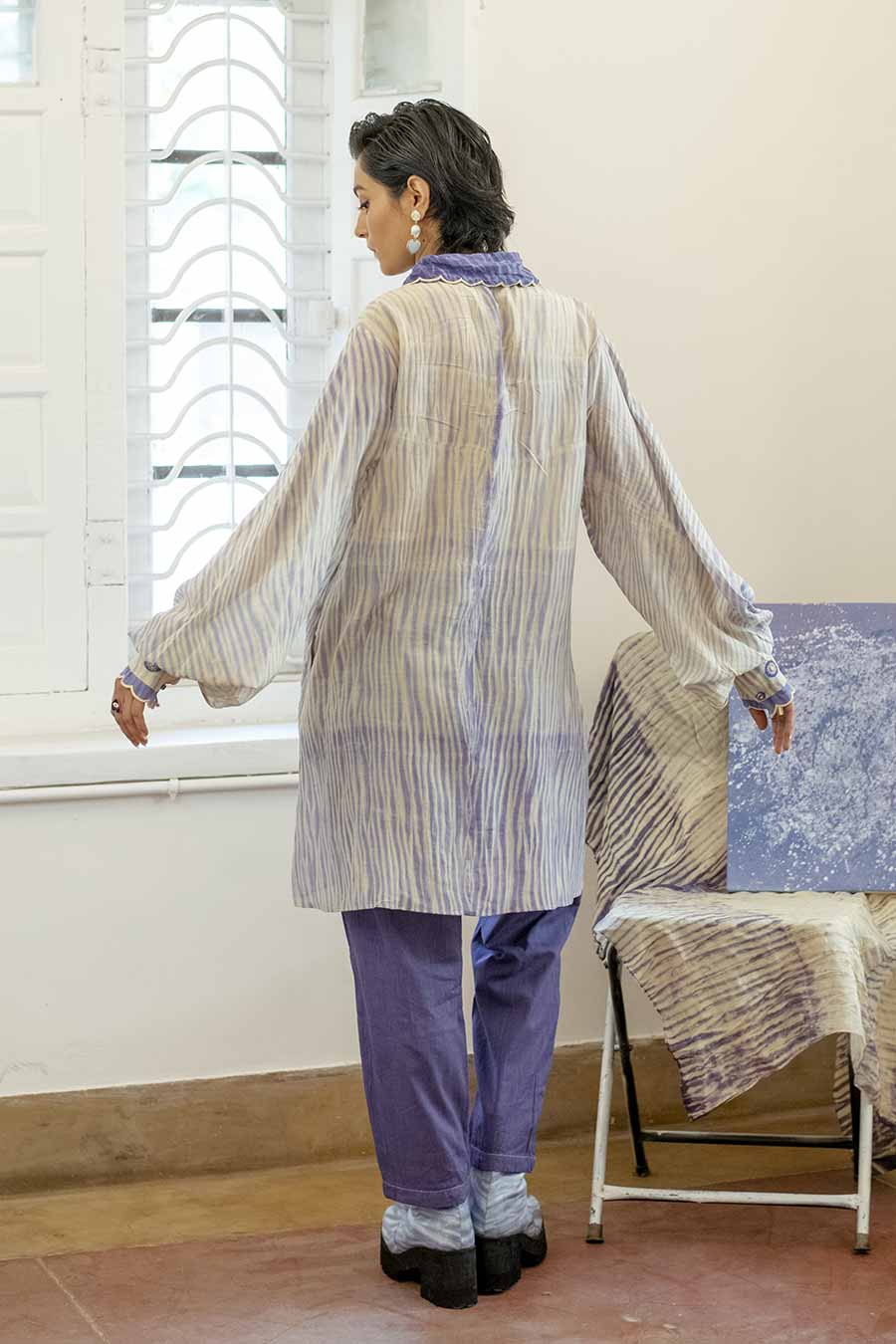 Ice Blink Cotton Silk Shirt