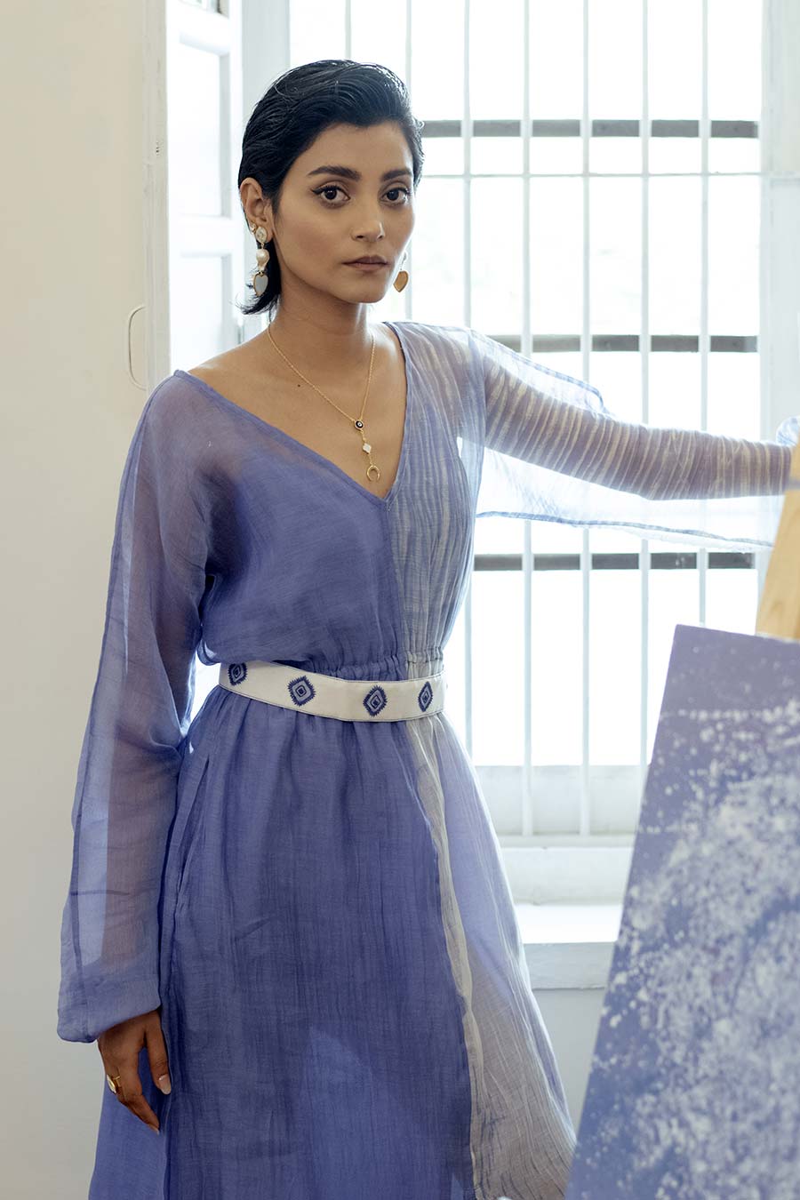 Blue Lagoon Half-n-Half Dress
