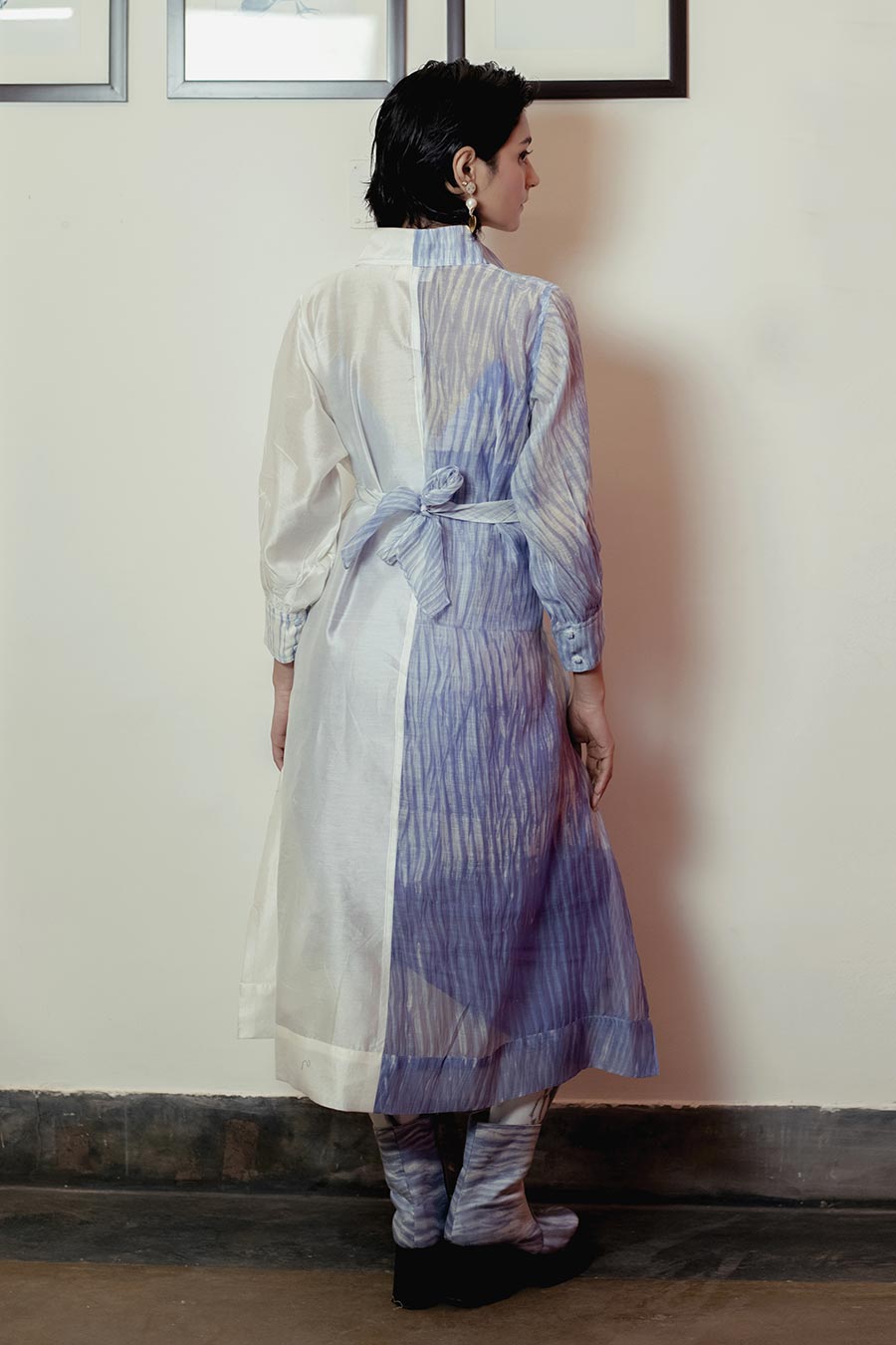Icy Bliss Half-n-Half Shirt Dress