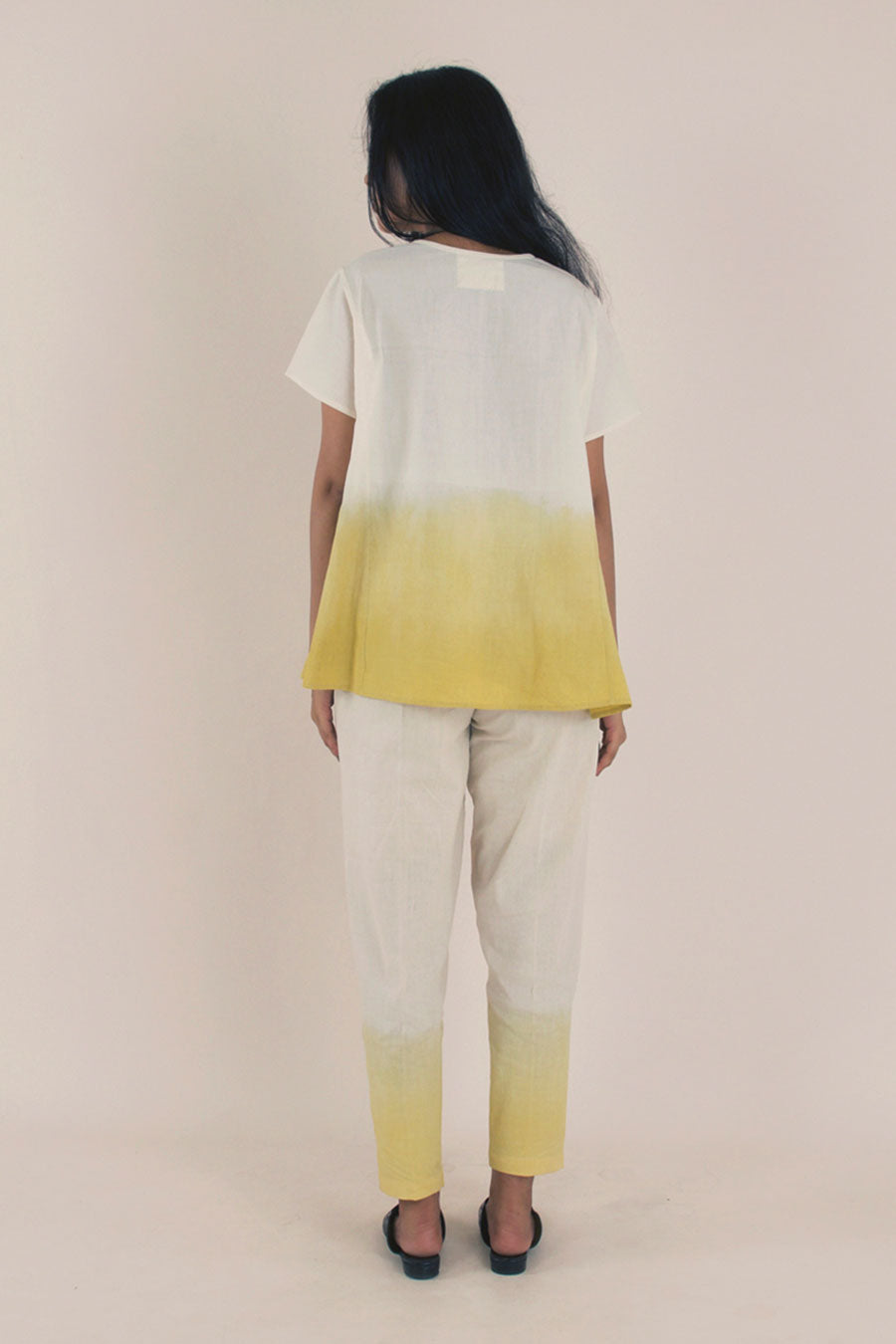 Yellow Ombre Cotton Top