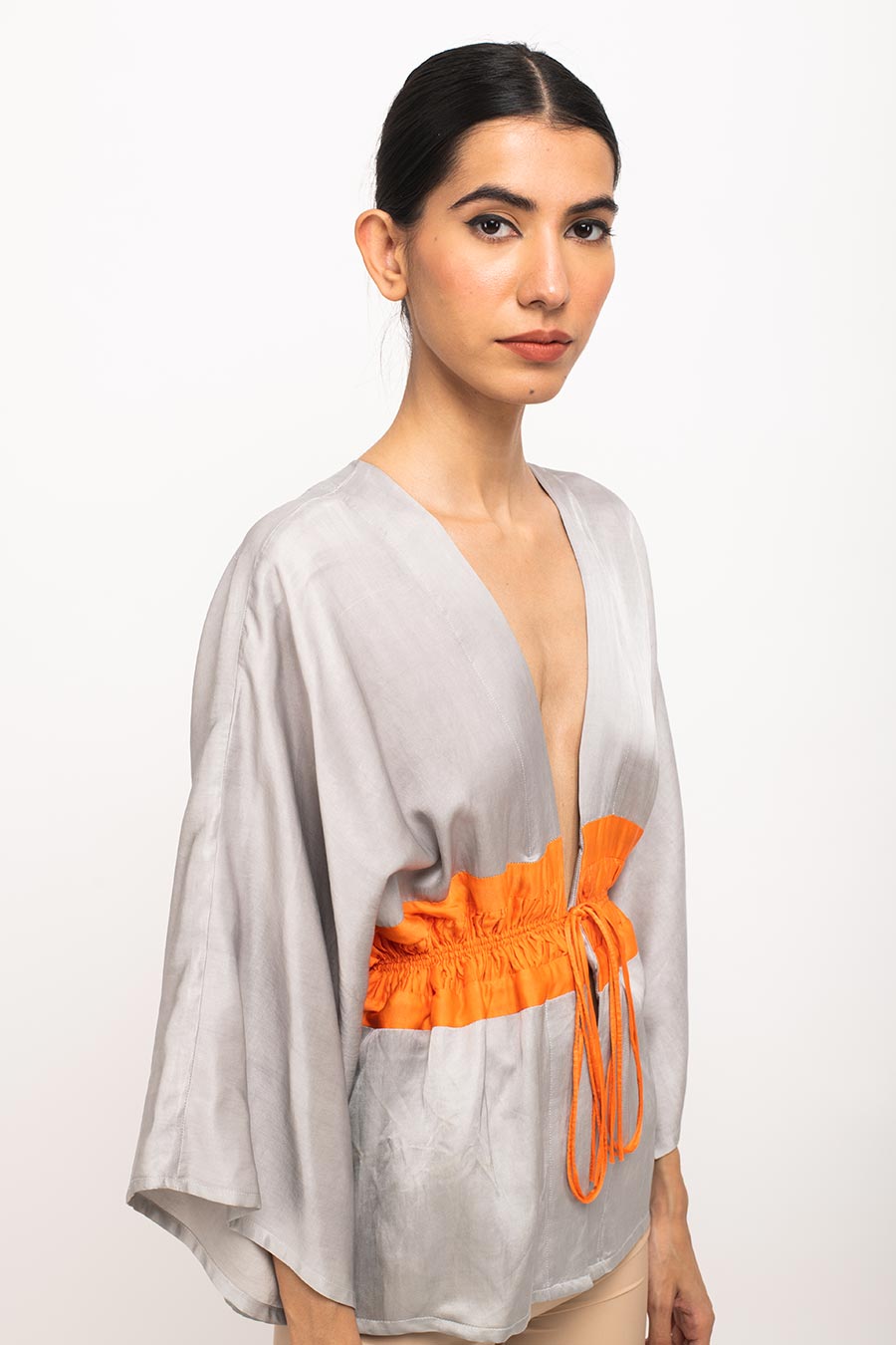 Grey-Orange Short Cape Overlay