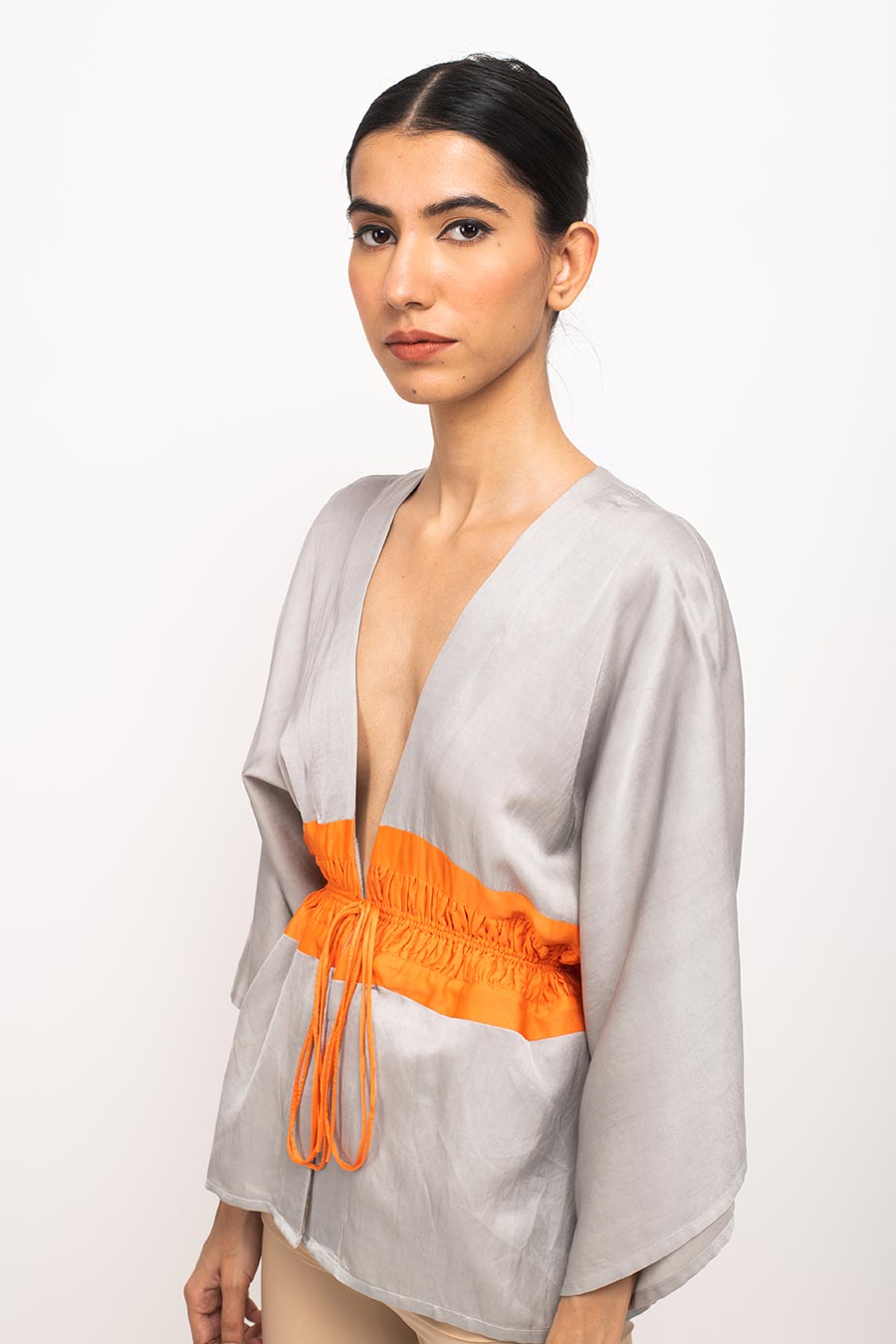 Grey-Orange Short Cape Overlay