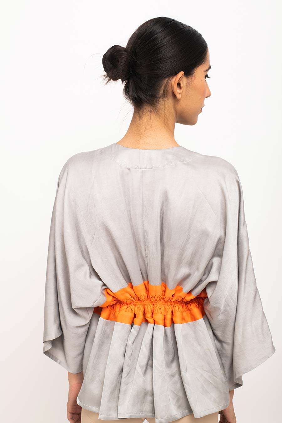 Grey-Orange Short Cape Overlay