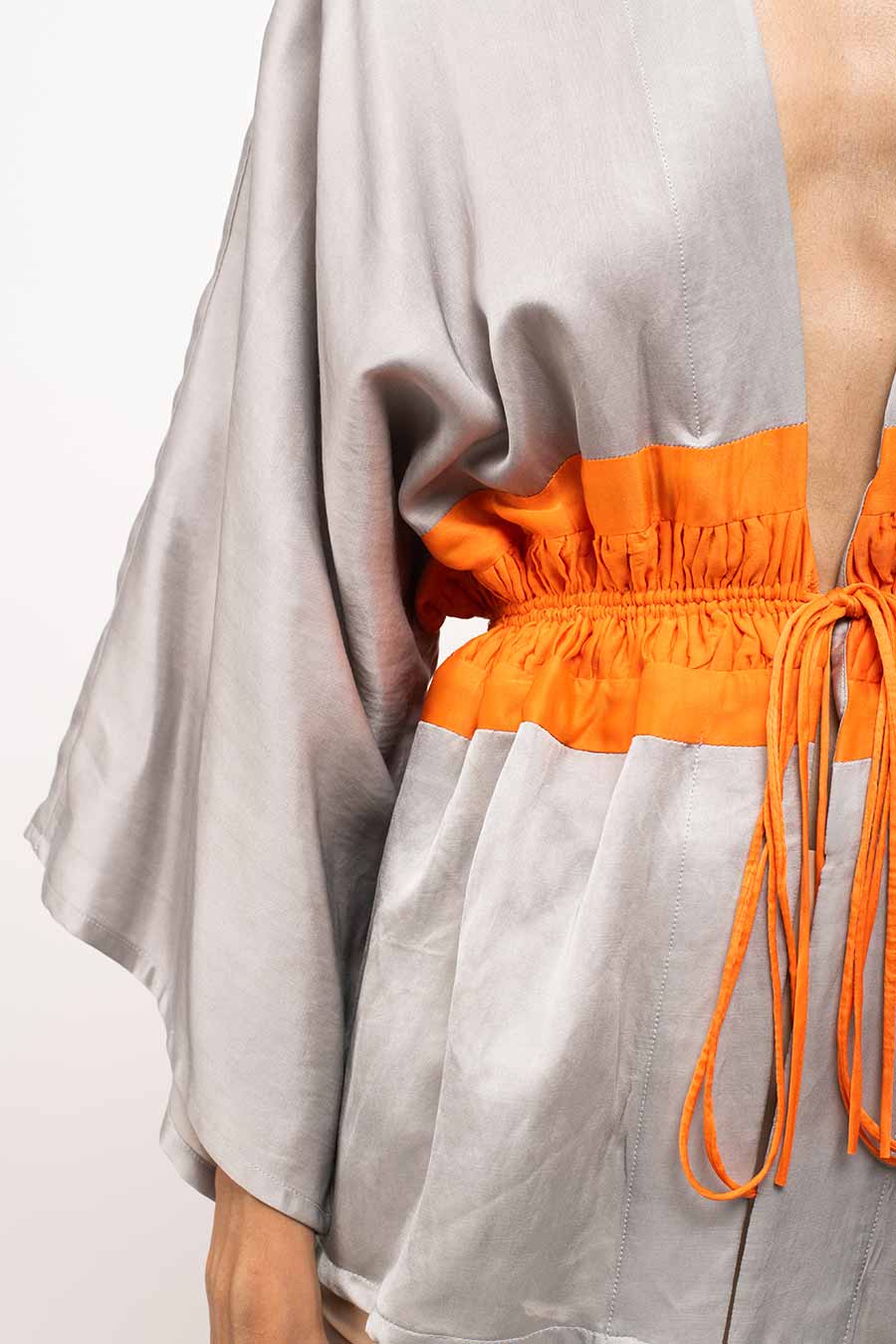 Grey-Orange Short Cape Overlay