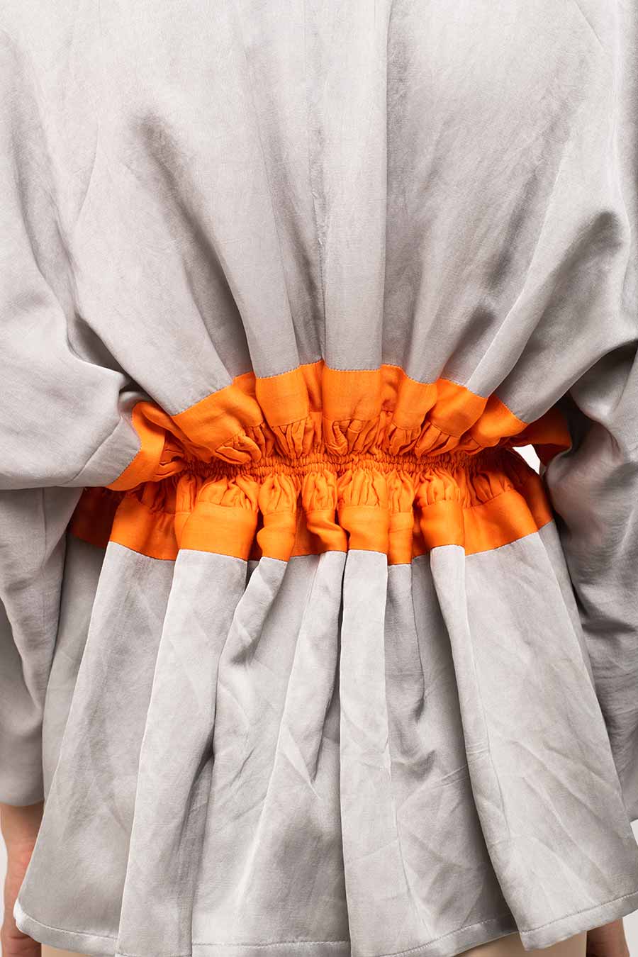 Grey-Orange Short Cape Overlay