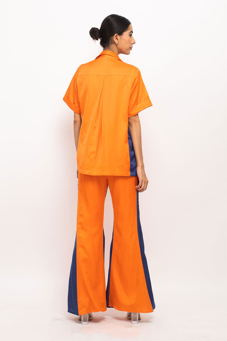 Orange-Blue Co-Ord Set