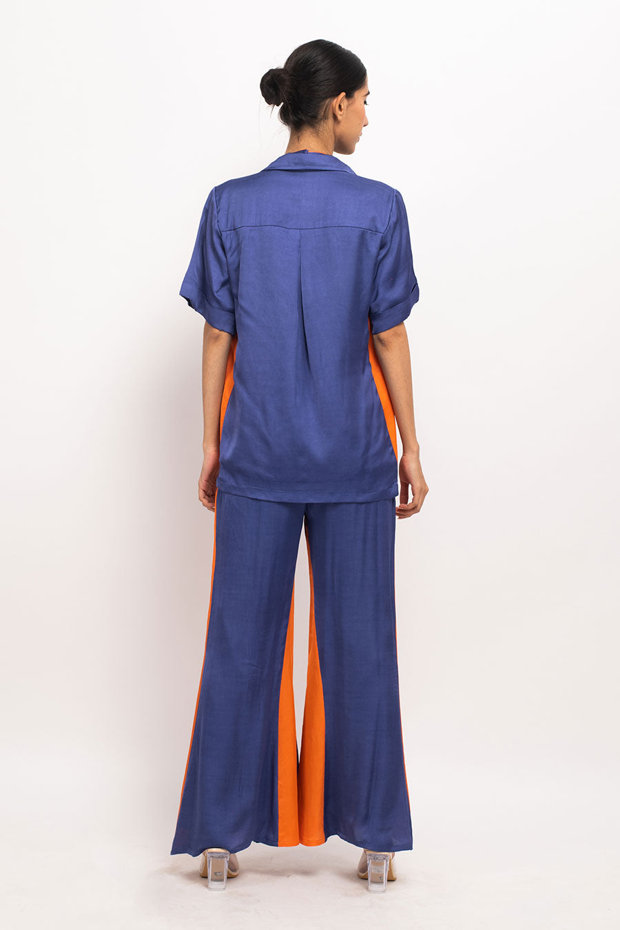 Blue-Orange Co-Ord Set