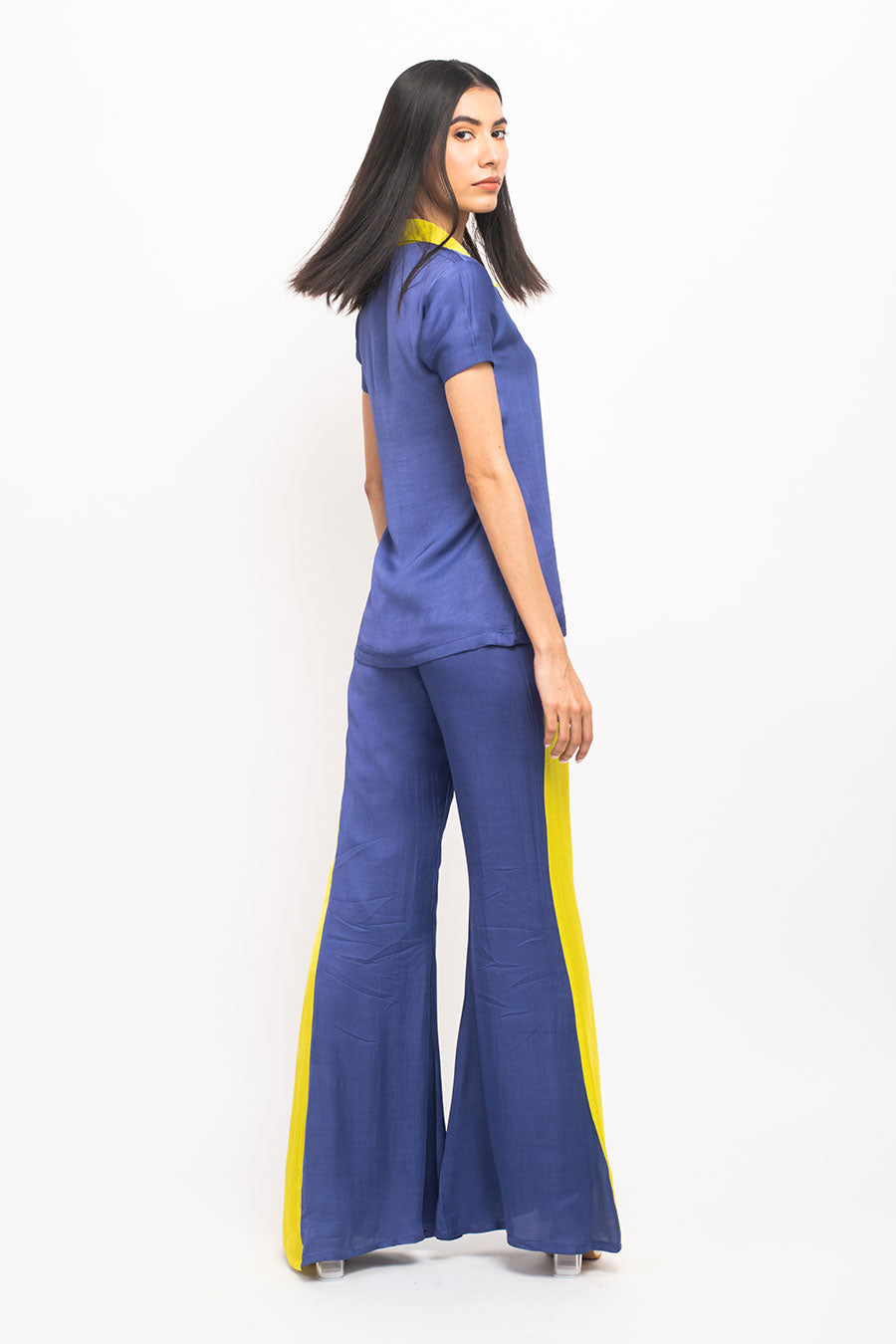 Blue-Yellow Co-Ord Set