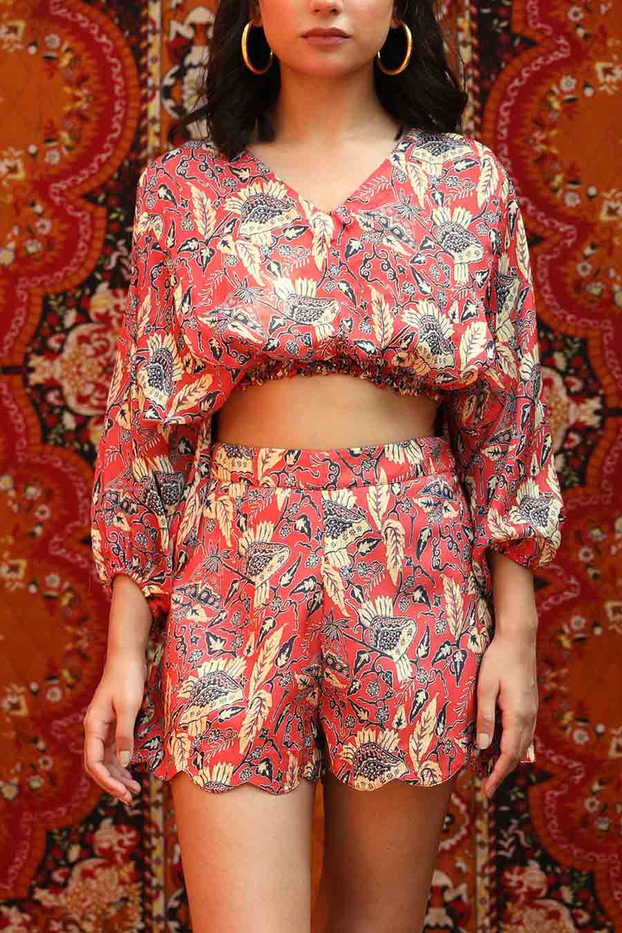Fez - Rad Top & Shorts Co-Ord Set