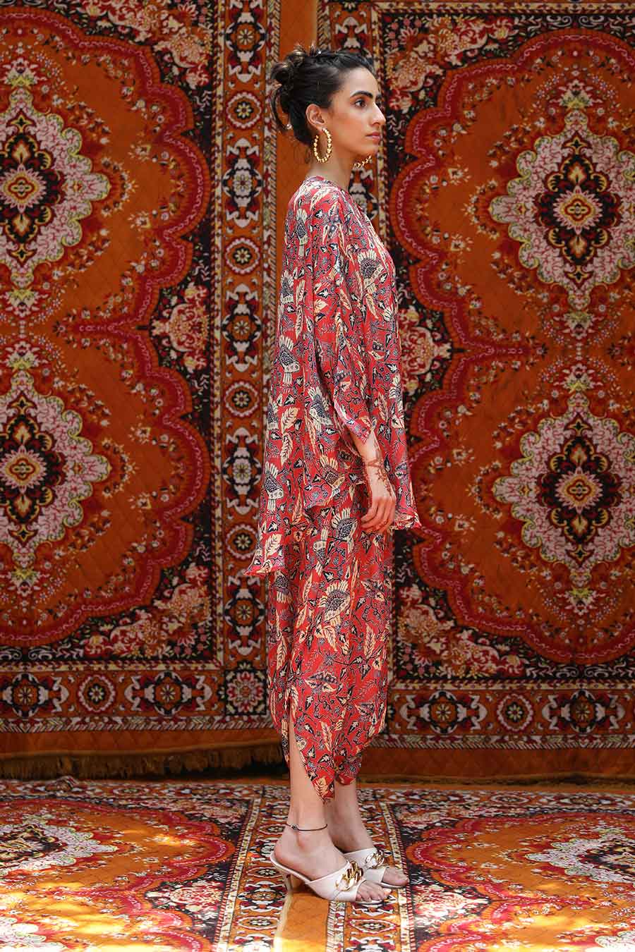 Fez - Round Shirt & Harem Pants Set