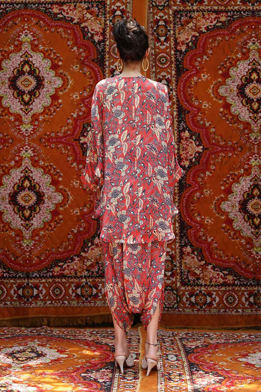 Fez - Round Shirt & Harem Pants Set