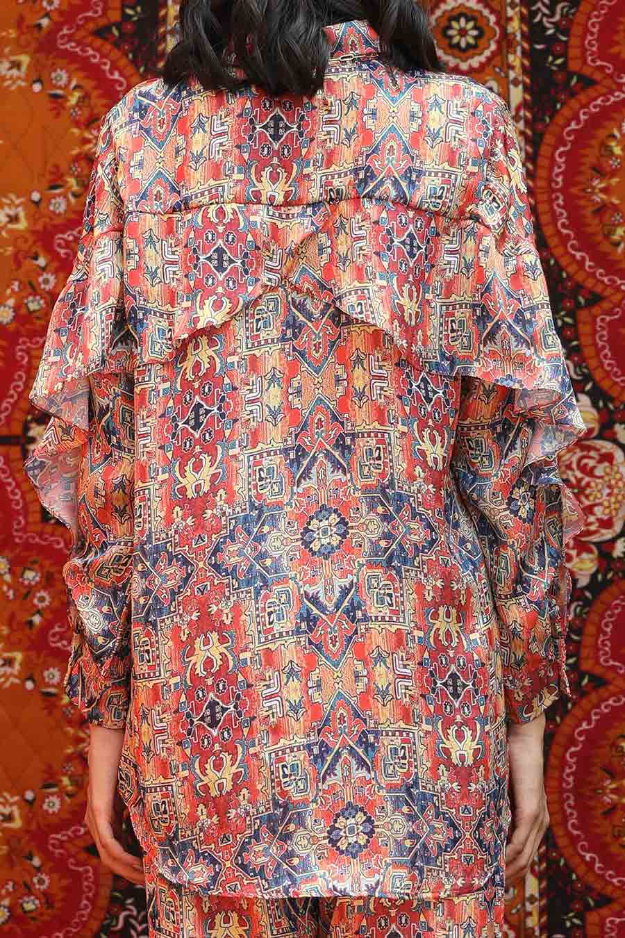 Taza - Curtain Shirt & Pants Co-Ord Set