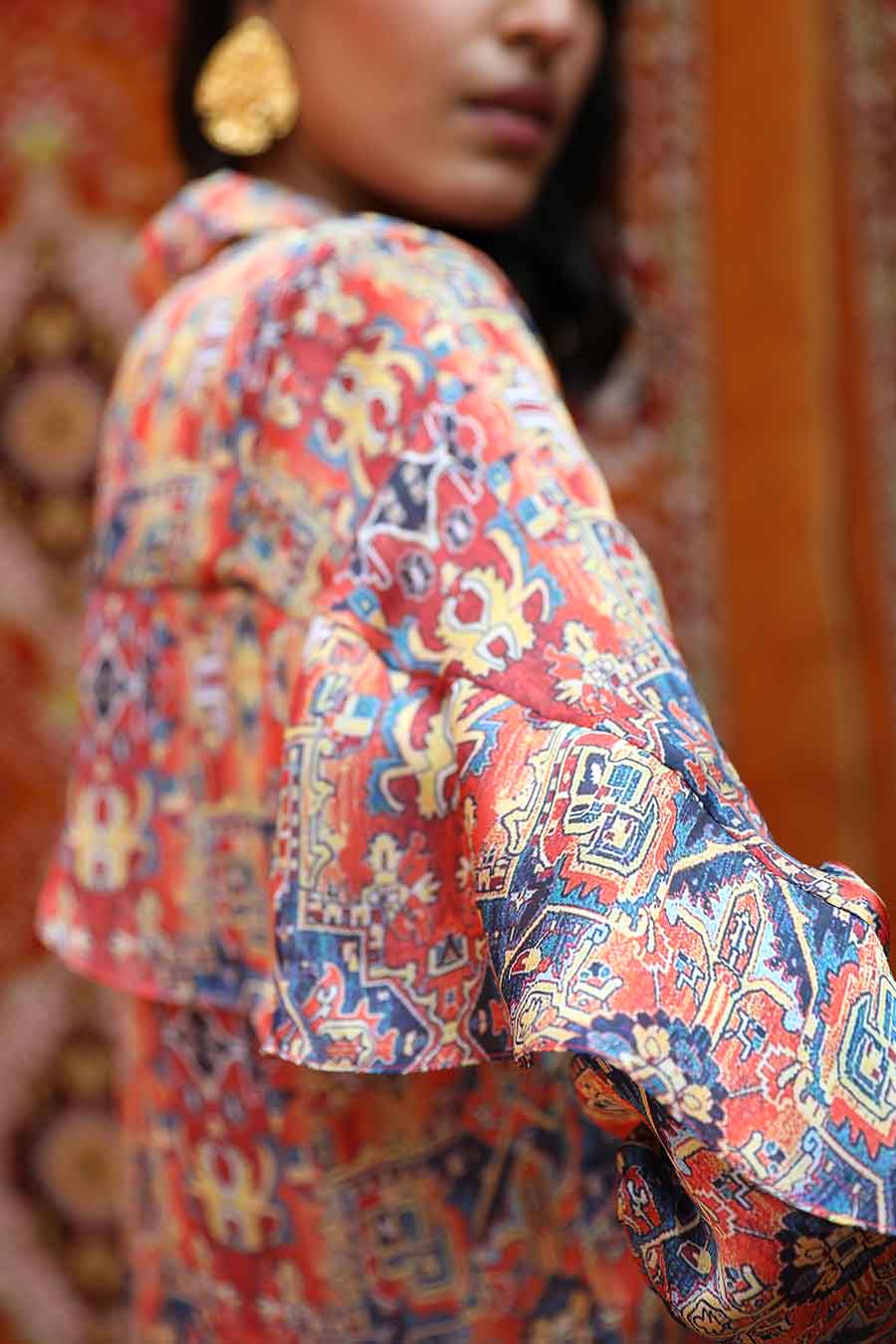 Taza - Curtain Shirt & Pants Co-Ord Set