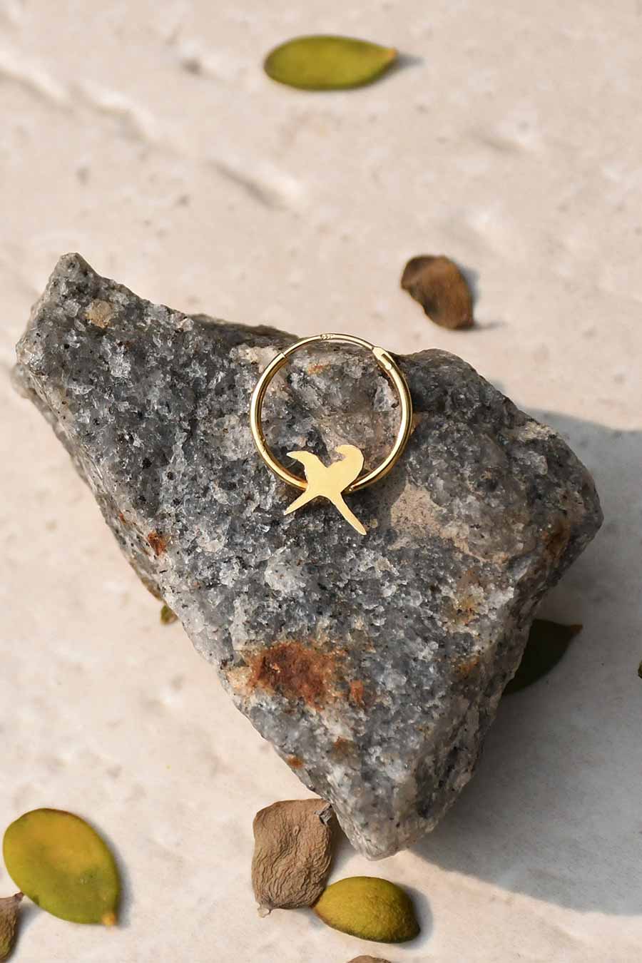 Twin Souls Gold Plated Nose Ring
