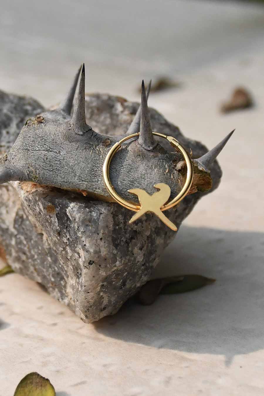 Twin Souls Gold Plated Nose Ring