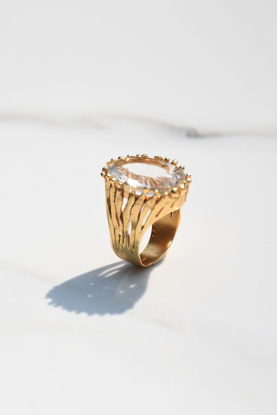 Luna Gold Plated Ring