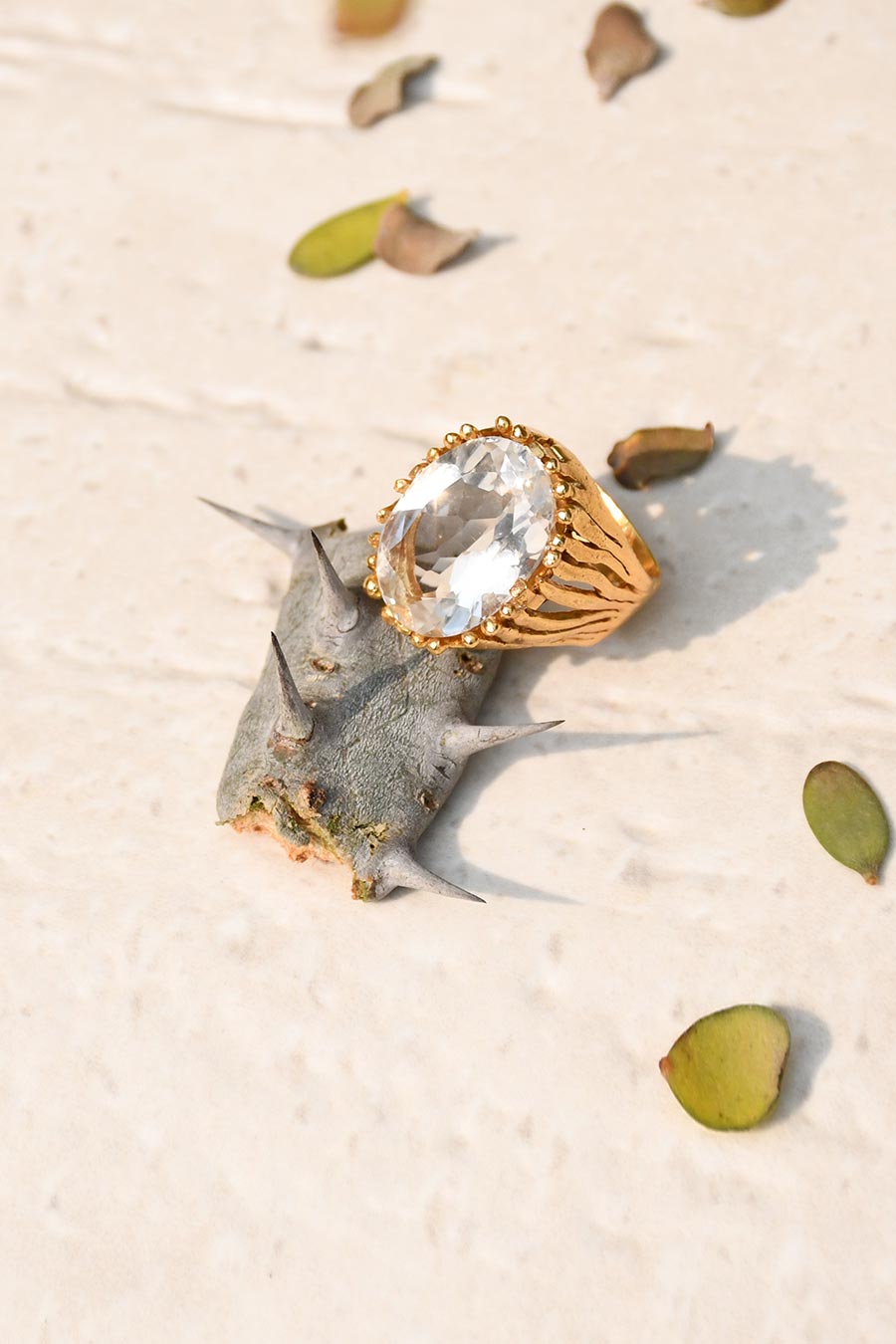 Luna Gold Plated Ring