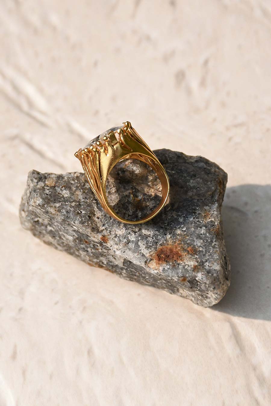 Luna Gold Plated Ring