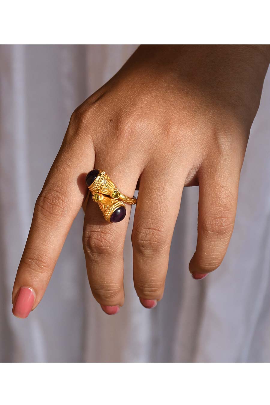 Purple Emperor Gold Plated Ring