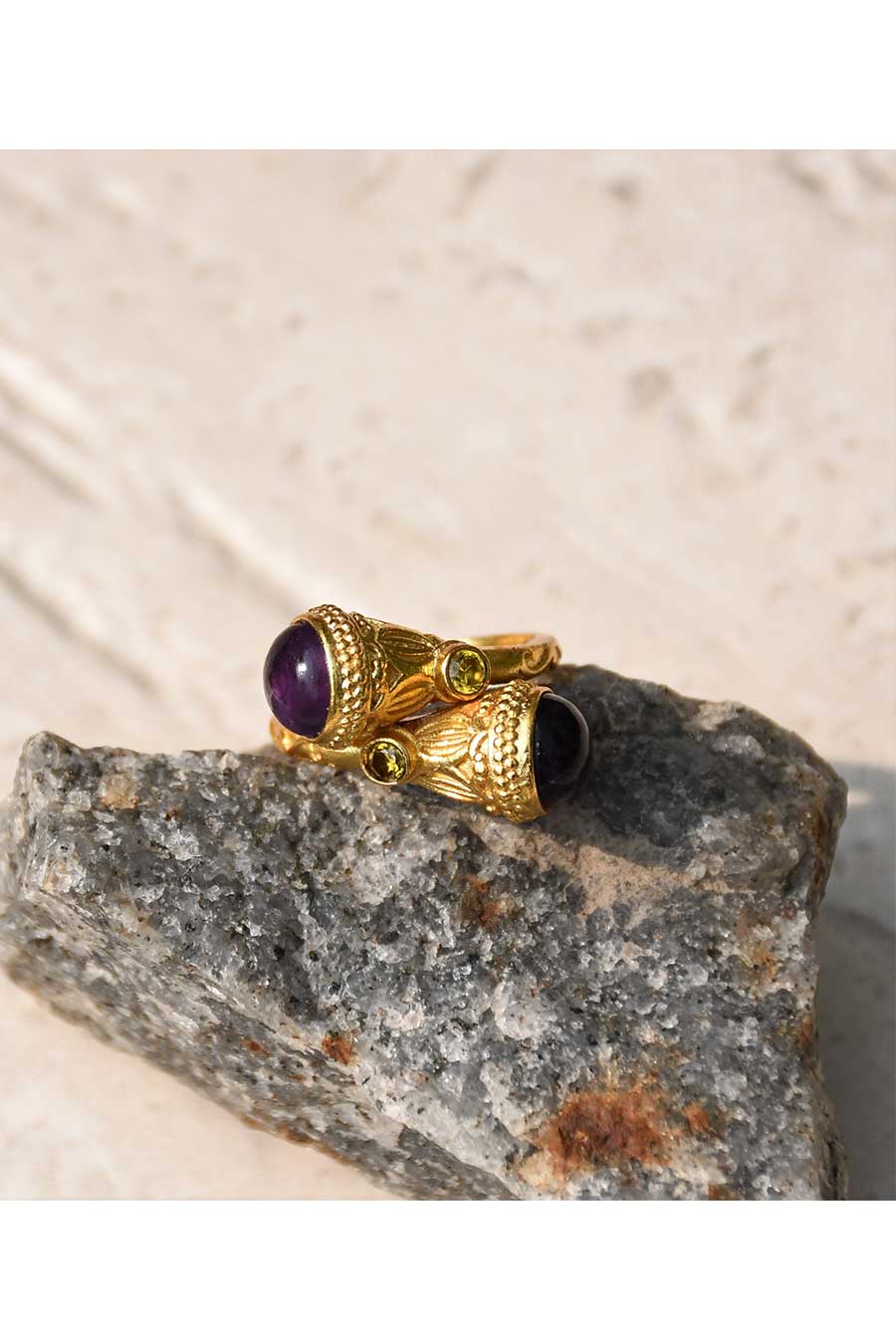 Purple Emperor Gold Plated Ring