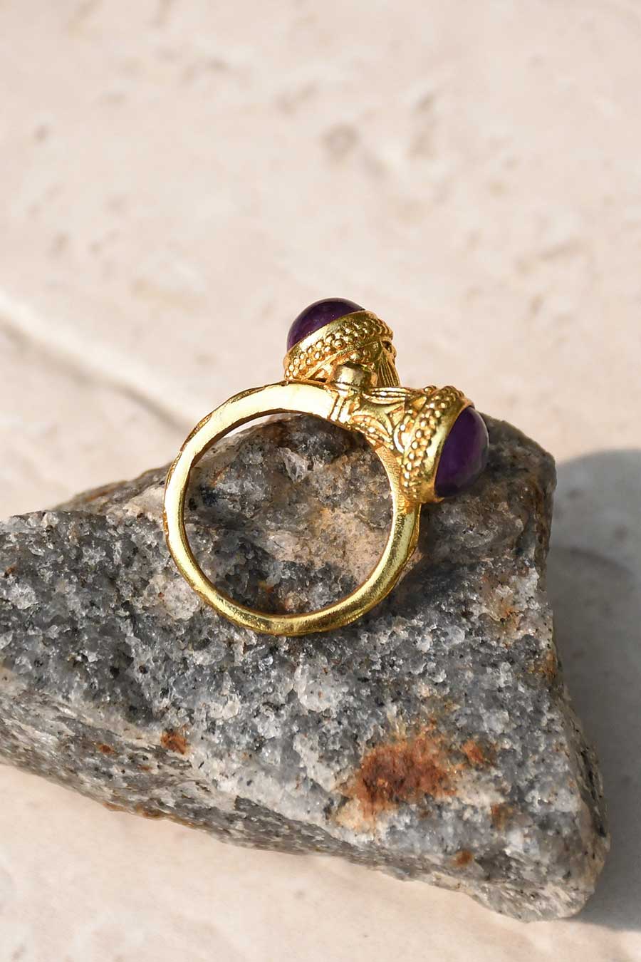 Purple Emperor Gold Plated Ring