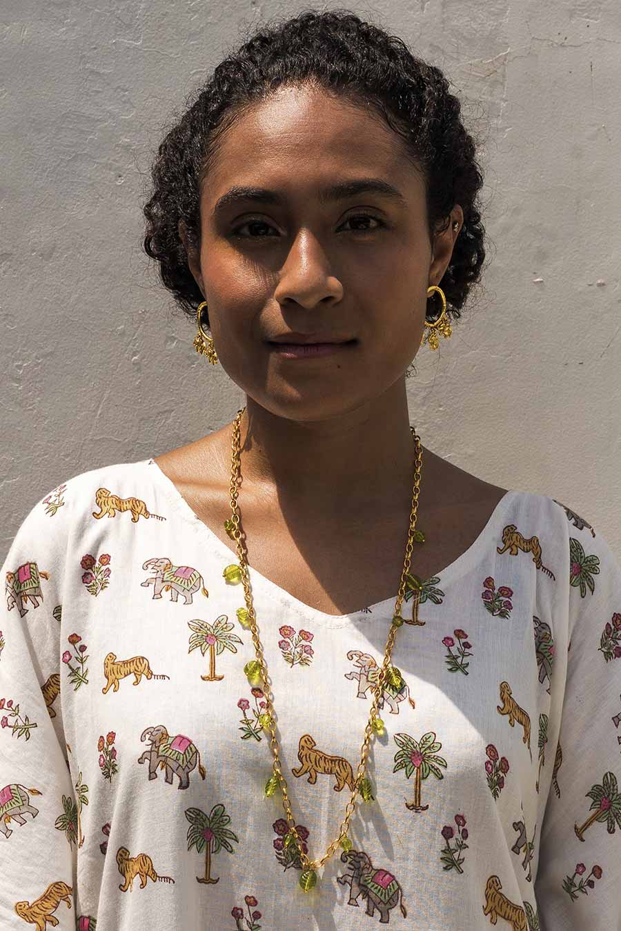 Nousha Mala Gold Plated Necklace