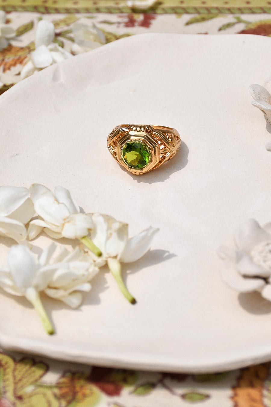 Nur-Un-Nissa Gold Plated Ring