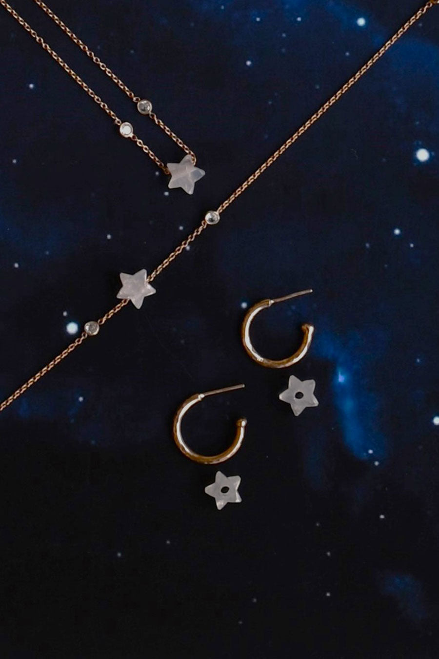 Venus Star Hoop Earrings