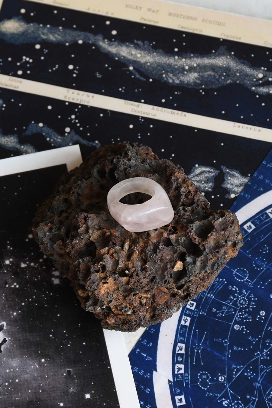 Venus Hancarved Ring