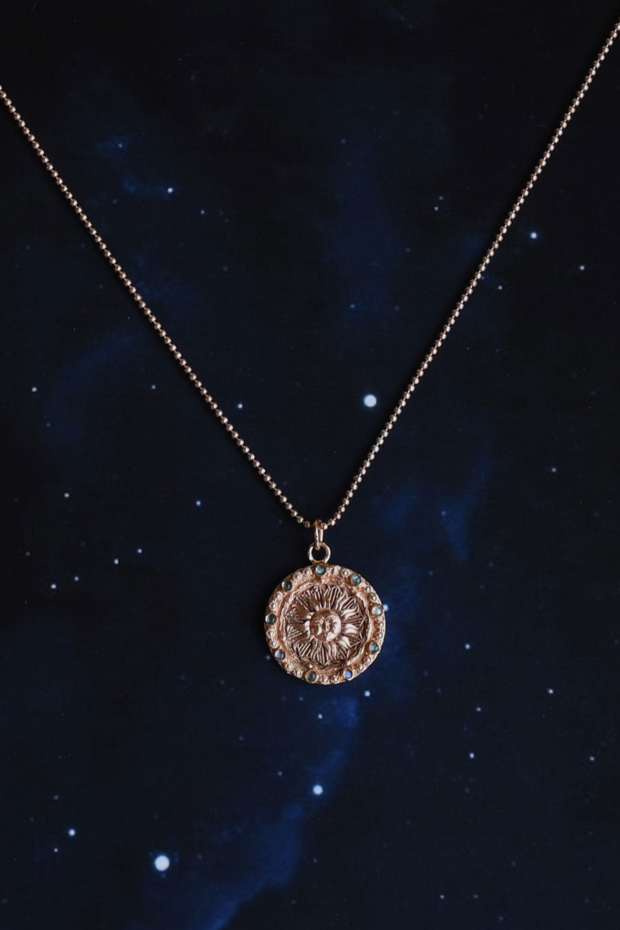 Rose Gold Ra Pendant & Chain Set