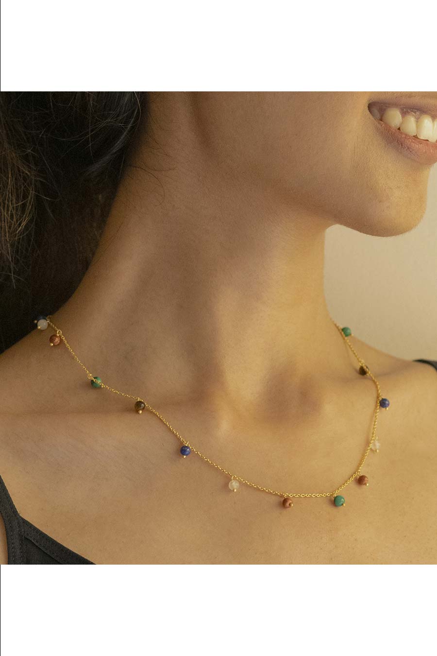 Multicolour Galaxaia Chain Necklace