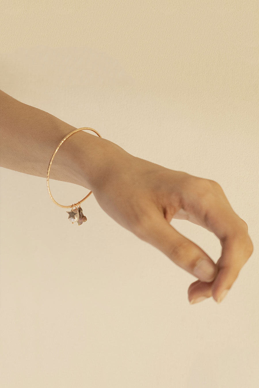 Trifid Nebula Gold Plated Bangle