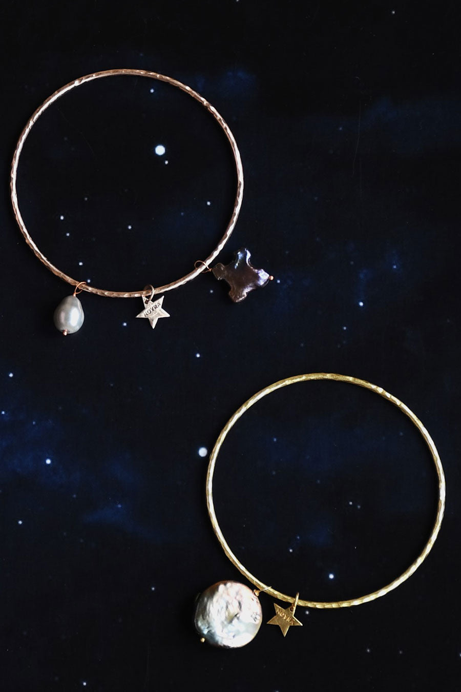 Trifid Nebula Gold Plated Bangle