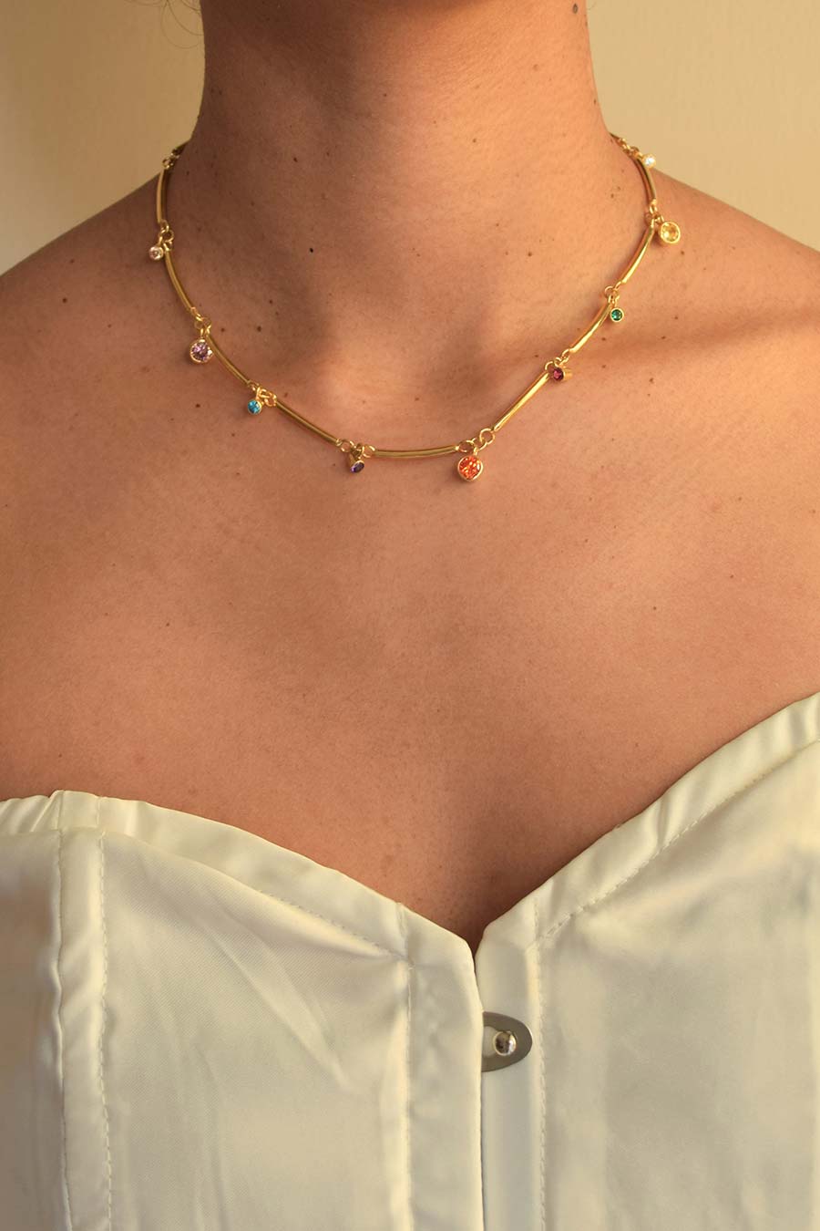 Circus Gold Plated Necklace