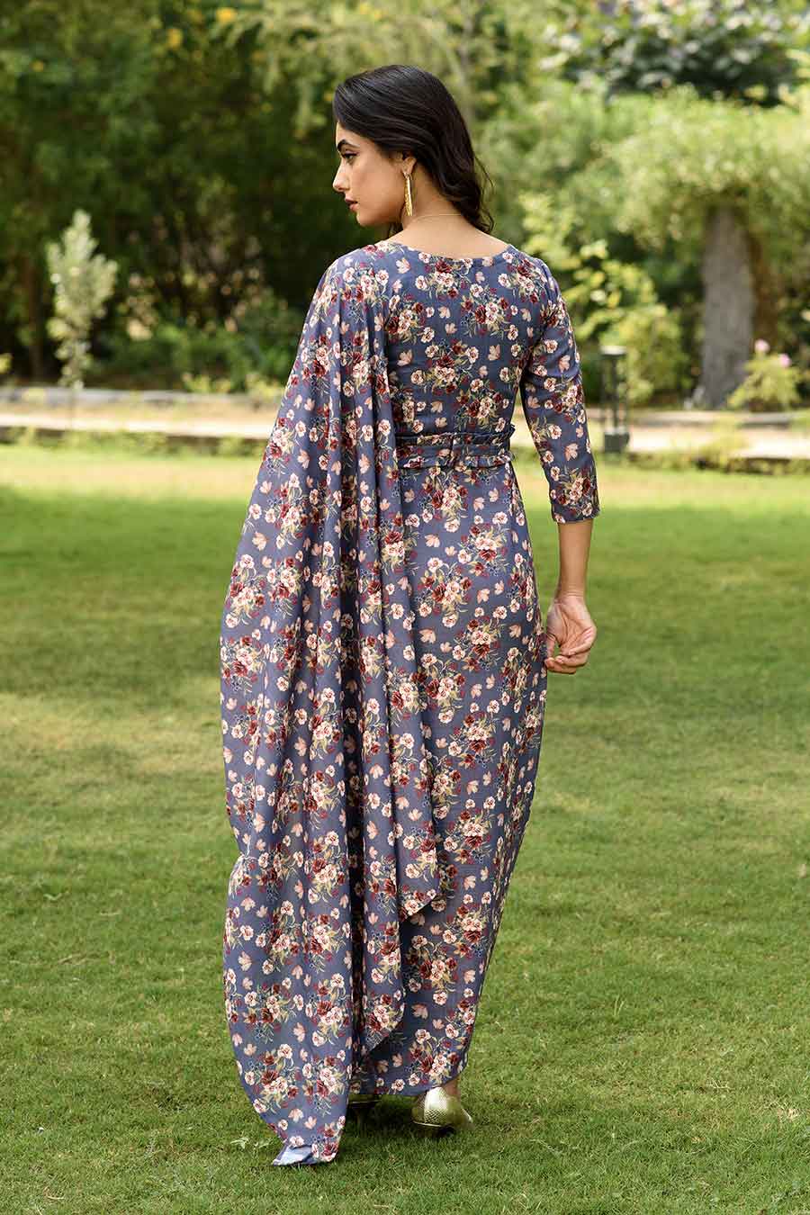 Persian Blue Saree Dress