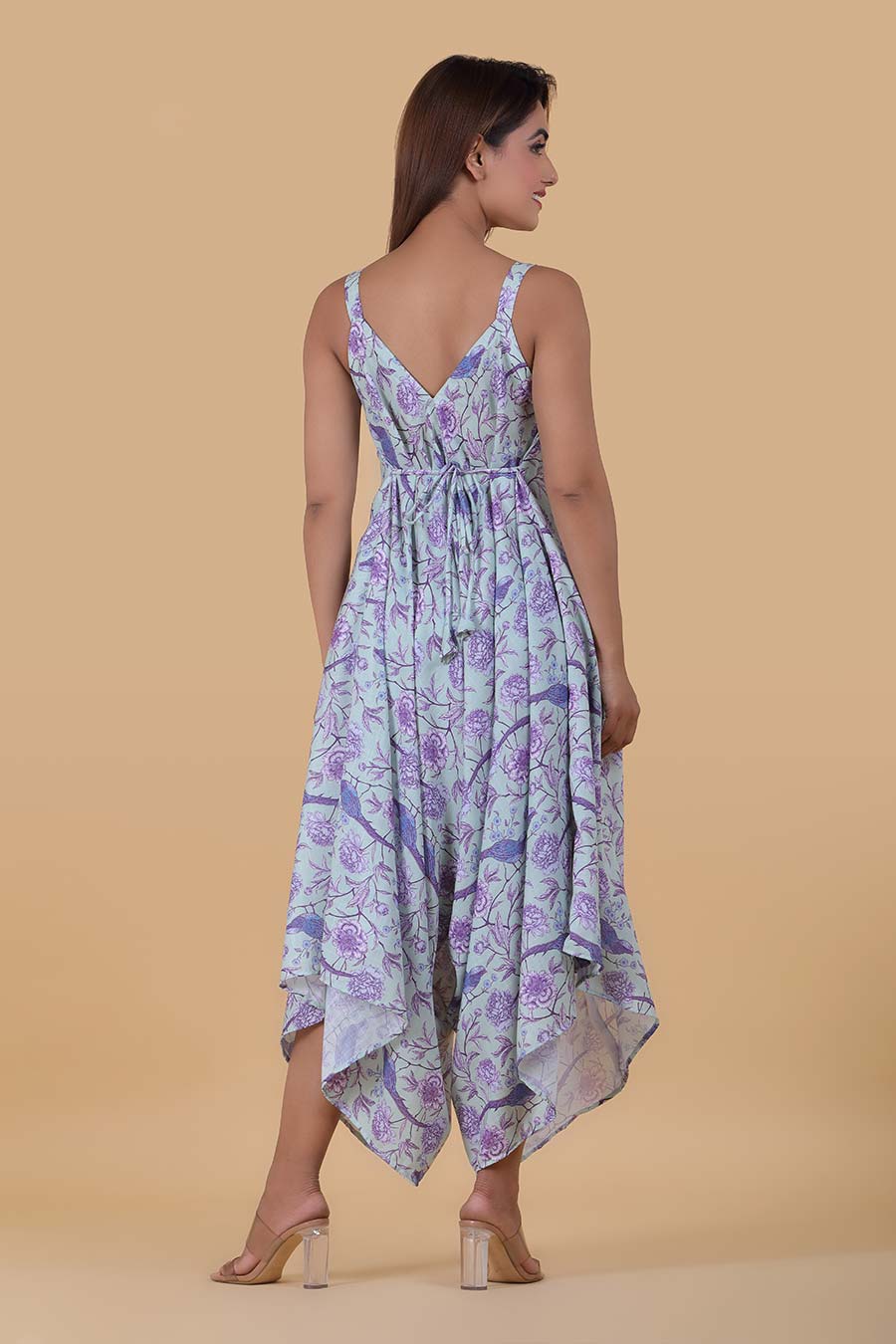 Green Printed Palazzo Jumpsuit