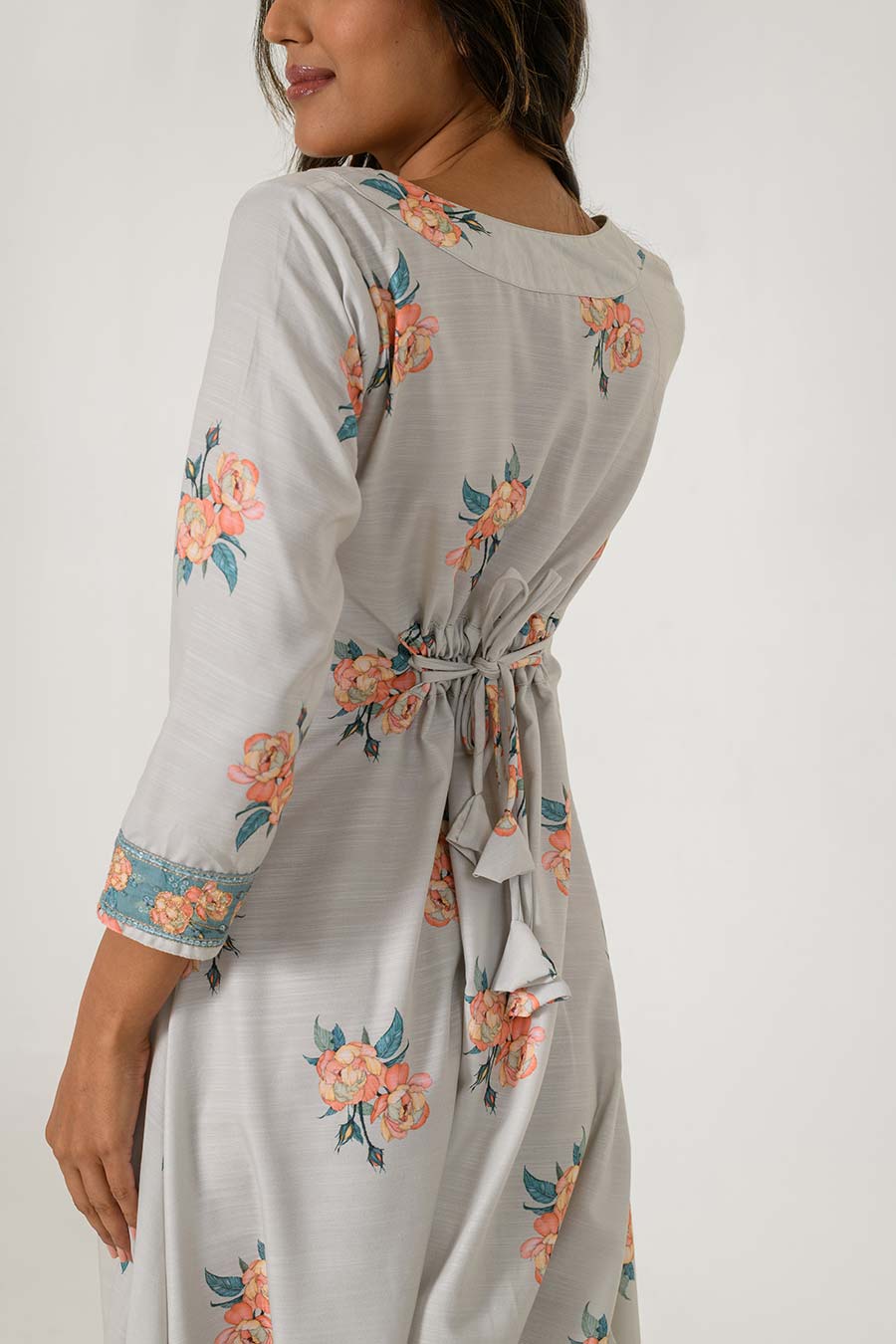 Green Printed Dhoti Jumpsuit