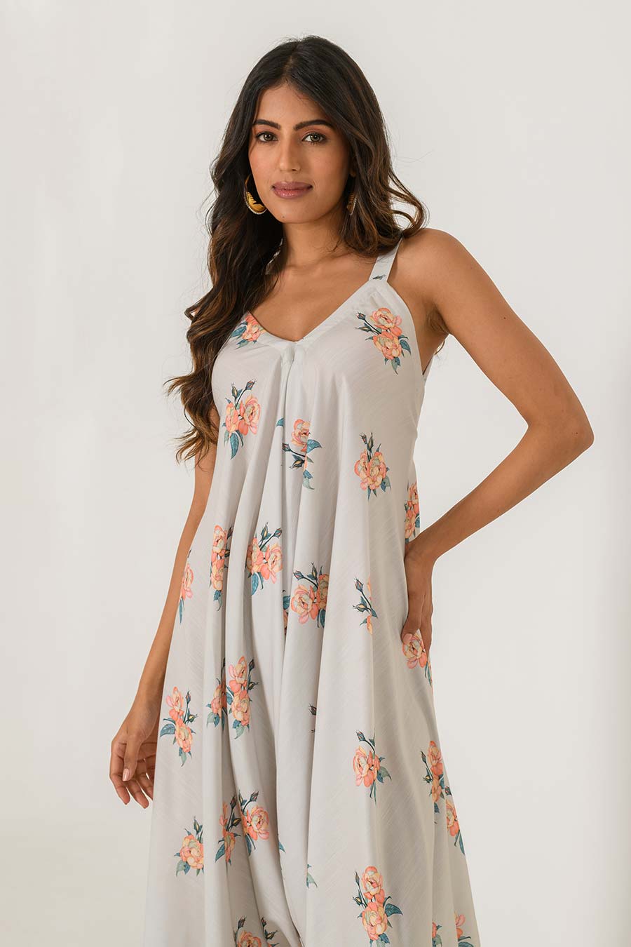 Green Printed Palazzo Jumpsuit
